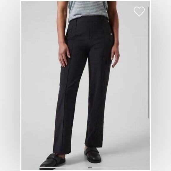 Athleta Vienna cargo pants black 12 tall - Picture 2 of 12